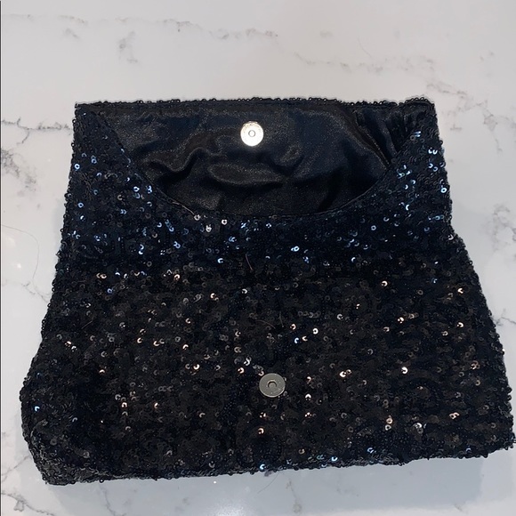 Victoria Secret’s Black Sequin Clutch - Picture 4 of 5